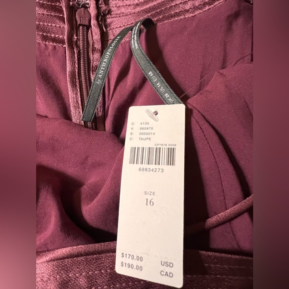 Anthropologie Satin Cross-Back Midi Dress - Picture 12 of 16